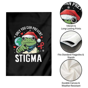 Resist Frog AIDS Awareness Christmas Garden Flag Only You Can Prevent Stigma - Print Your Wear