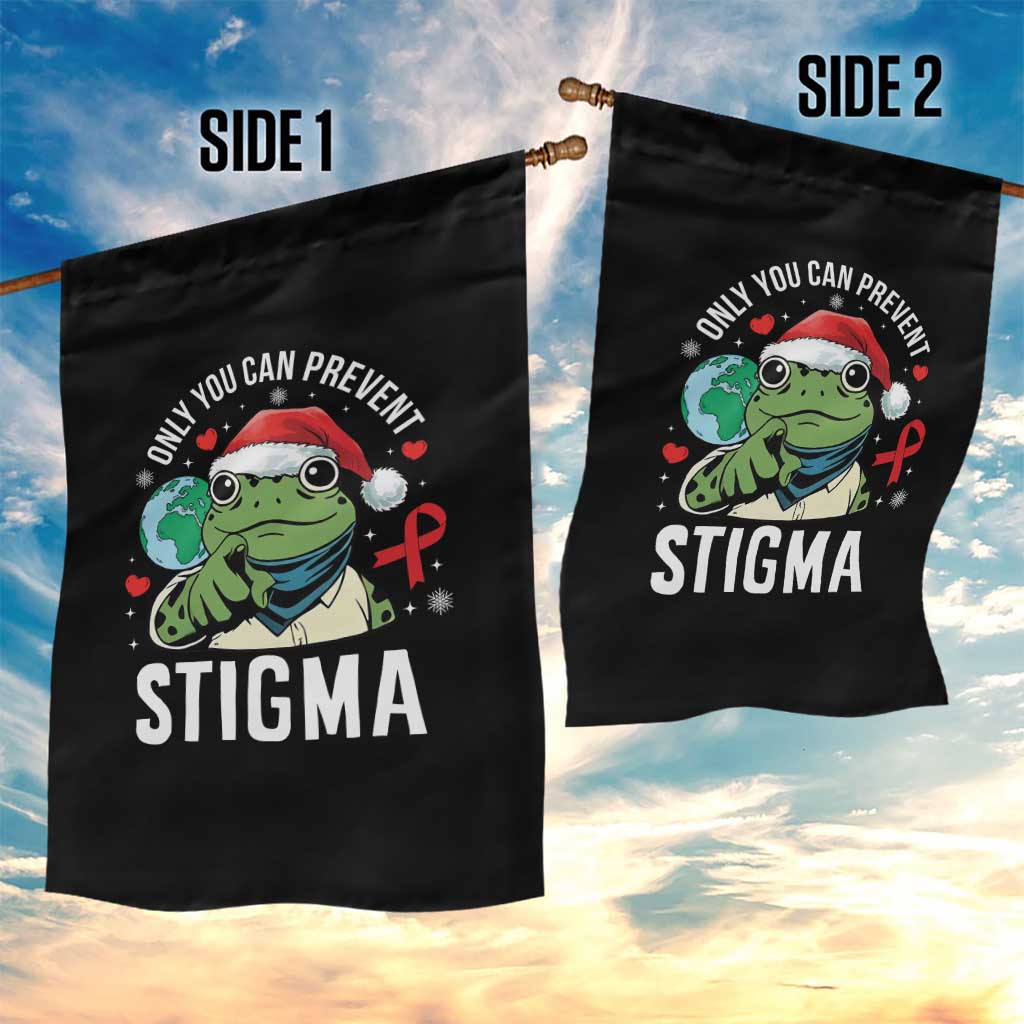 Resist Frog AIDS Awareness Christmas Garden Flag Only You Can Prevent Stigma TS14 Print Your Wear