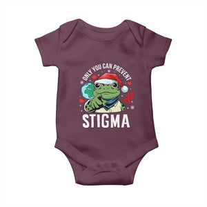 Resist Frog AIDS Awareness Christmas Baby Onesie Only You Can Prevent Stigma TS14 Maroon Print Your Wear