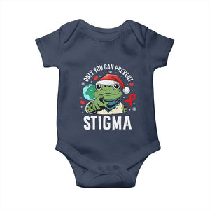 Resist Frog AIDS Awareness Christmas Baby Onesie Only You Can Prevent Stigma TS14 Navy Print Your Wear