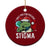 Resist Frog AIDS Awareness Xmas Ceramic Ornament Only You Can Prevent Stigma - Print Your Wear