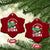 Resist Frog AIDS Awareness Xmas Ceramic Ornament Only You Can Prevent Stigma - Print Your Wear