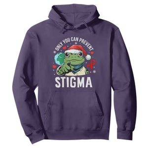 Resist Frog AIDS Awareness Christmas Hoodie Only You Can Prevent Stigma TS14 Purple Print Your Wear