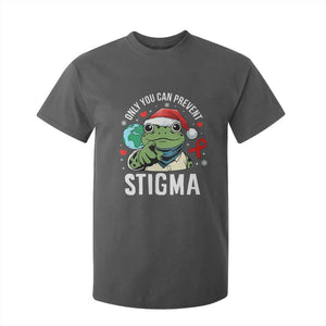 Resist Frog AIDS Awareness Christmas T Shirt For Kid Only You Can Prevent Stigma TS14 Dark Heather Print Your Wear