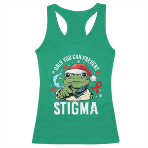 Resist Frog AIDS Awareness Christmas Racerback Tank Top Only You Can Prevent Stigma TS14 Irish Green Print Your Wear
