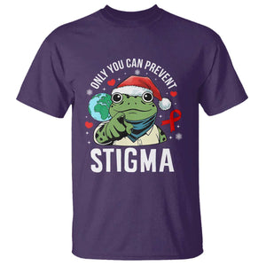 Resist Frog AIDS Awareness Christmas T Shirt Only You Can Prevent Stigma TS14 Purple Print Your Wear