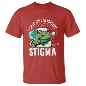 Resist Frog AIDS Awareness Christmas T Shirt Only You Can Prevent Stigma TS14 Red Print Your Wear
