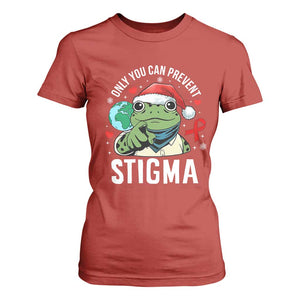 Resist Frog AIDS Awareness Christmas T Shirt For Women Only You Can Prevent Stigma TS14 Red Print Your Wear