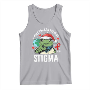Resist Frog AIDS Awareness Christmas Tank Top Only You Can Prevent Stigma TS14 Athletic Heather Print Your Wear