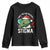 Resist Frog AIDS Awareness Christmas Youth Sweatshirt Only You Can Prevent Stigma - Print Your Wear