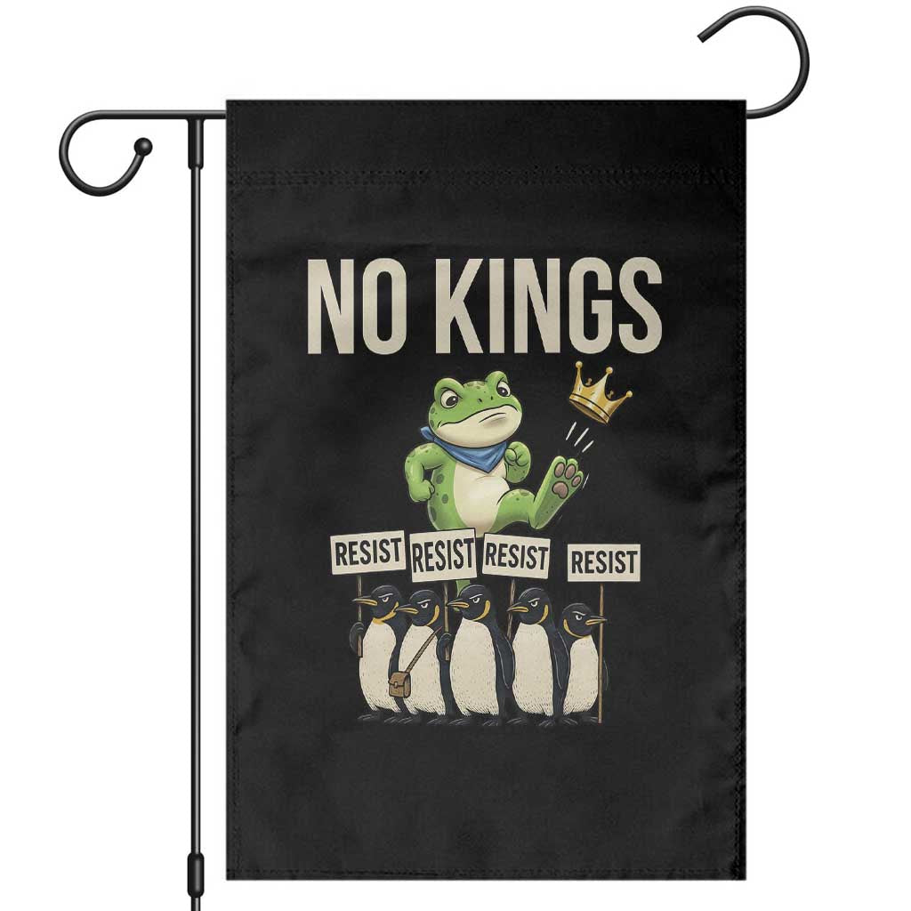 Resist Frog Garden Flag No Kings Funny Portland Protest ICE Activist Meme TS14 Black Print Your Wear
