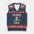 Resist Frog V-Neck Knit Sweater Vest No Kings Funny Portland Protest ICE Activist Meme - Print Your Wear