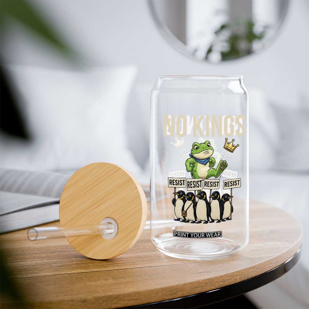 Resist Frog Glass Can No Kings Funny Portland Protest ICE Activist Meme TS14 Print Your Wear