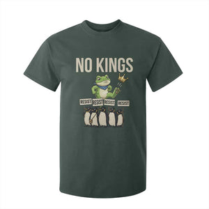 Resist Frog T Shirt For Kid No Kings Funny Portland Protest ICE Activist Meme TS14 Dark Forest Green Print Your Wear