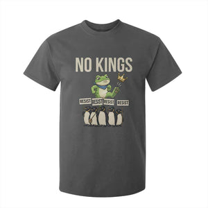 Resist Frog T Shirt For Kid No Kings Funny Portland Protest ICE Activist Meme TS14 Dark Heather Print Your Wear