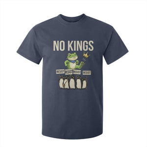 Resist Frog T Shirt For Kid No Kings Funny Portland Protest ICE Activist Meme TS14 Navy Print Your Wear
