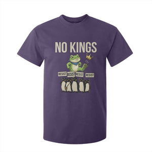 Resist Frog T Shirt For Kid No Kings Funny Portland Protest ICE Activist Meme TS14 Purple Print Your Wear