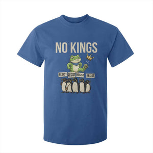 Resist Frog T Shirt For Kid No Kings Funny Portland Protest ICE Activist Meme TS14 Royal Blue Print Your Wear