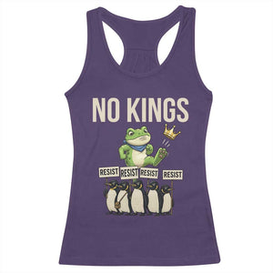 Resist Frog Racerback Tank Top No Kings Funny Portland Protest ICE Activist Meme TS14 Purple Print Your Wear