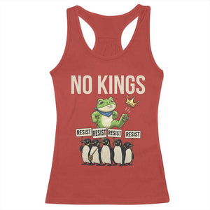Resist Frog Racerback Tank Top No Kings Funny Portland Protest ICE Activist Meme TS14 Red Print Your Wear