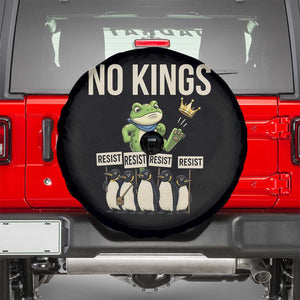 Resist Frog Spare Tire Cover No Kings Funny Portland Protest ICE Activist Meme TS14 Black Print Your Wear