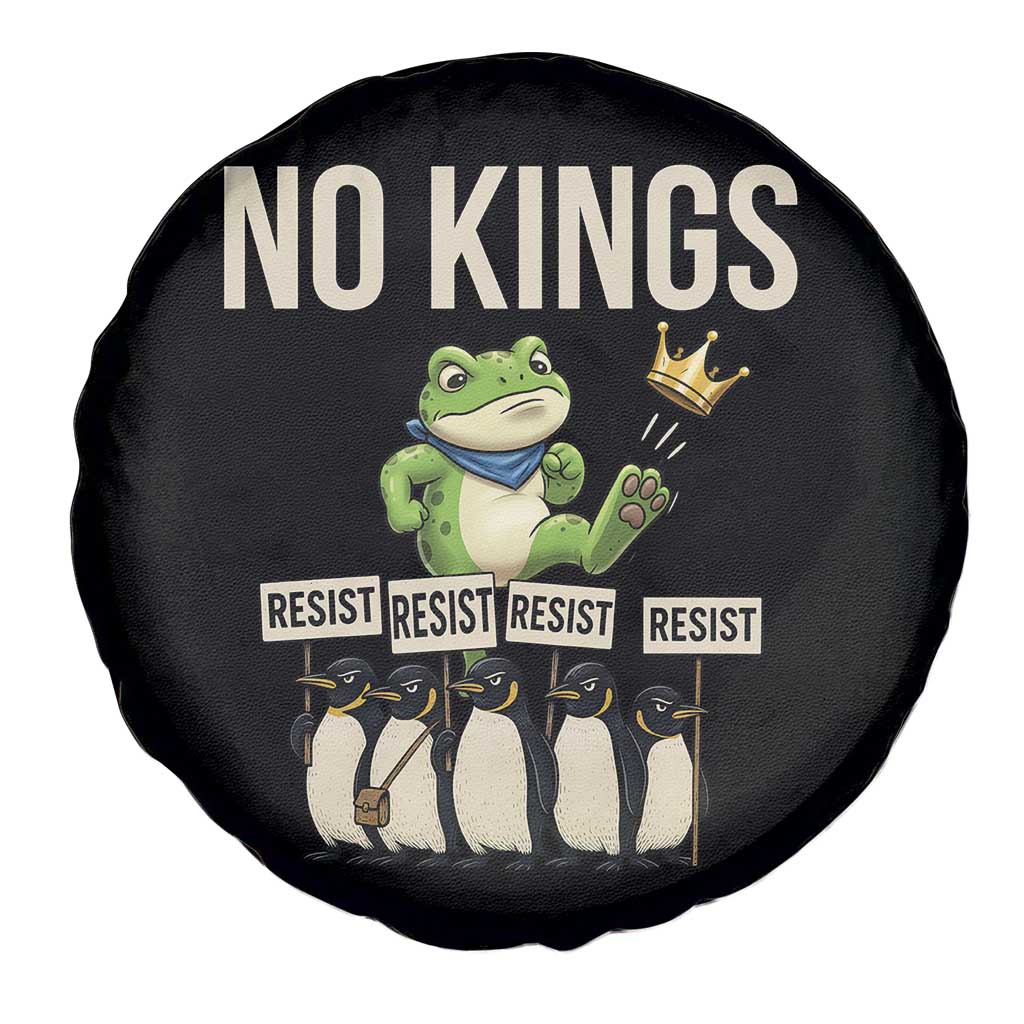 Resist Frog Spare Tire Cover No Kings Funny Portland Protest ICE Activist Meme TS14 Print Your Wear