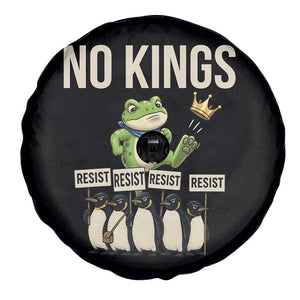 Resist Frog Spare Tire Cover No Kings Funny Portland Protest ICE Activist Meme TS14 Print Your Wear