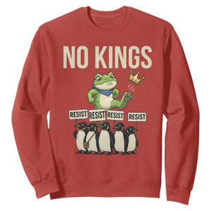 Resist Frog Sweatshirt No Kings Funny Portland Protest ICE Activist Meme TS14 Red Print Your Wear