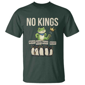 Resist Frog T Shirt No Kings Funny Portland Protest ICE Activist Meme TS14 Dark Forest Green Print Your Wear