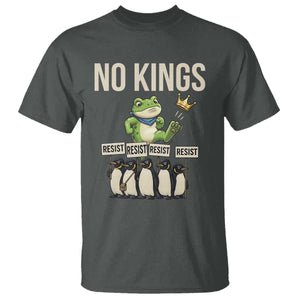 Resist Frog T Shirt No Kings Funny Portland Protest ICE Activist Meme TS14 Dark Heather Print Your Wear