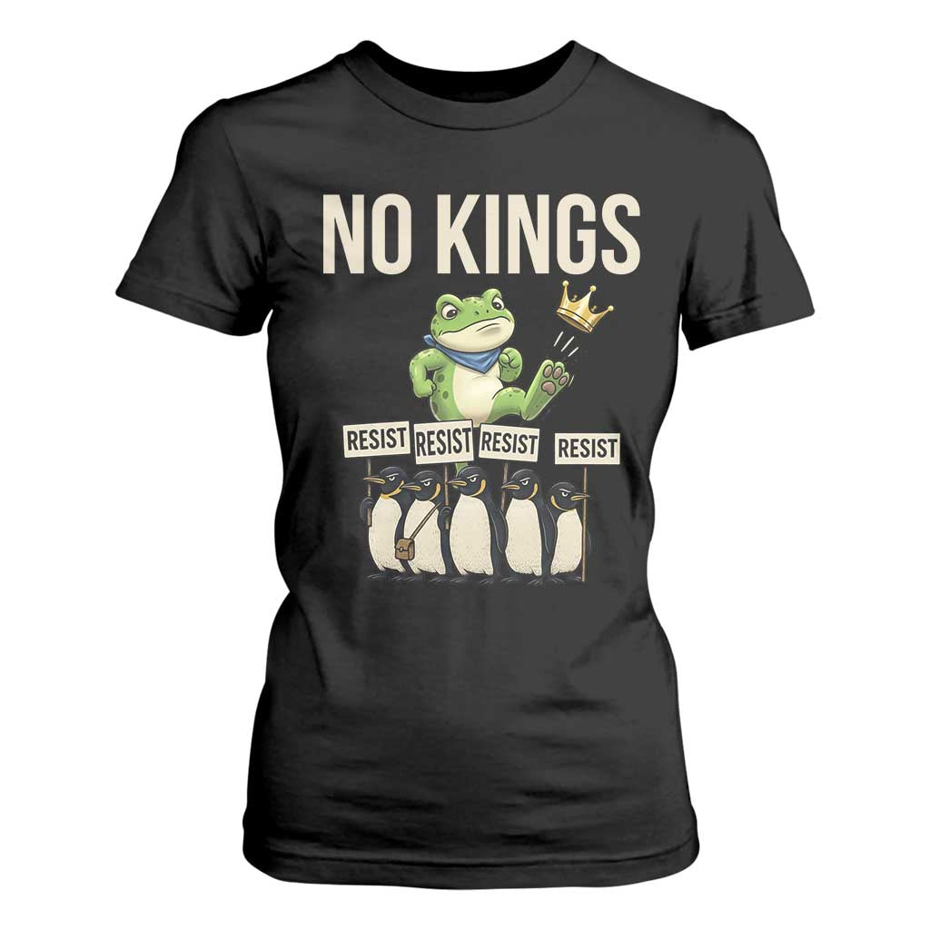 Resist Frog T Shirt For Women No Kings Funny Portland Protest ICE Activist Meme TS14 Black Print Your Wear