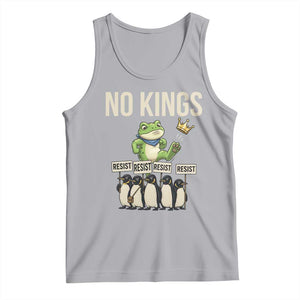 Resist Frog Tank Top No Kings Funny Portland Protest ICE Activist Meme TS14 Athletic Heather Print Your Wear