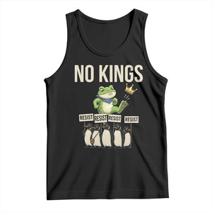 Resist Frog Tank Top No Kings Funny Portland Protest ICE Activist Meme TS14 Black Print Your Wear