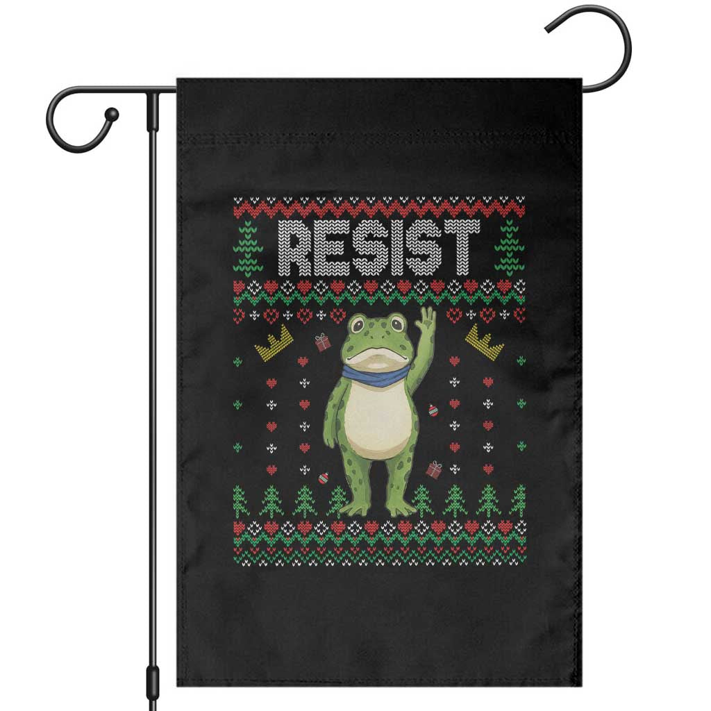 Resist Frog Garden Flag Funny Portland Protest ICE Activist Meme 2025 TS14 Black Print Your Wear