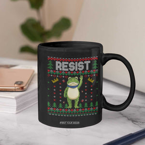 Resist Frog Coffee Mug Funny Portland Protest ICE Activist Meme 2025 TS14 Print Your Wear