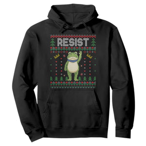 Resist Frog Hoodie Funny Portland Protest ICE Activist Meme 2025 TS14 Black Print Your Wear
