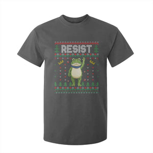 Resist Frog T Shirt For Kid Funny Portland Protest ICE Activist Meme 2025 TS14 Dark Heather Print Your Wear
