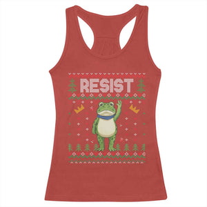 Resist Frog Racerback Tank Top Funny Portland Protest ICE Activist Meme 2025 TS14 Red Print Your Wear
