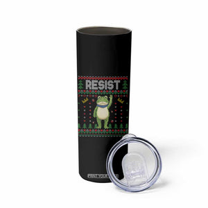 Resist Frog Skinny Tumbler Funny Portland Protest ICE Activist Meme 2025 TS14 Print Your Wear