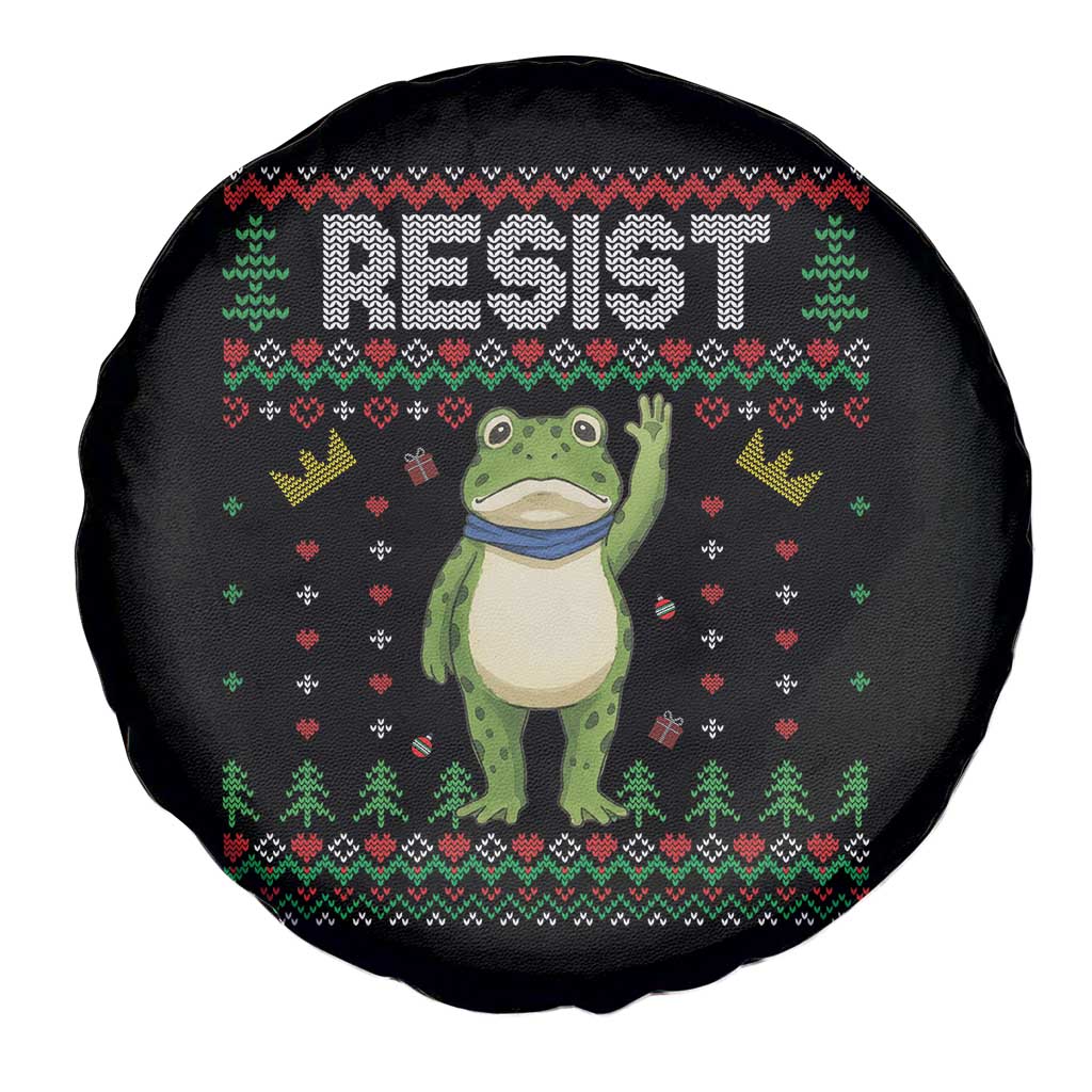 Resist Frog Spare Tire Cover Funny Portland Protest ICE Activist Meme 2025 TS14 Print Your Wear