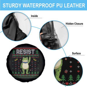 Resist Frog Spare Tire Cover Funny Portland Protest ICE Activist Meme 2025 TS14 Print Your Wear