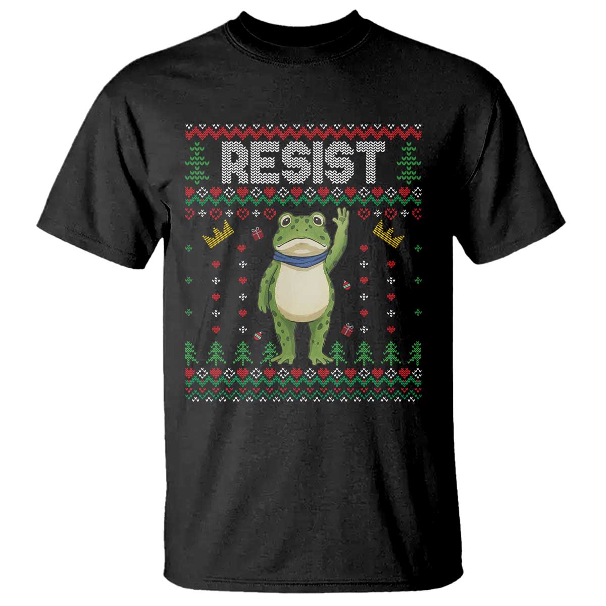 Resist Frog T Shirt Funny Portland Protest ICE Activist Meme 2025 TS14 Black Print Your Wear