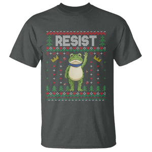 Resist Frog T Shirt Funny Portland Protest ICE Activist Meme 2025 TS14 Dark Heather Print Your Wear