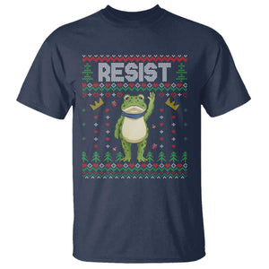 Resist Frog T Shirt Funny Portland Protest ICE Activist Meme 2025 TS14 Navy Print Your Wear