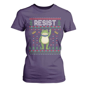 Resist Frog T Shirt For Women Funny Portland Protest ICE Activist Meme 2025 TS14 Purple Print Your Wear