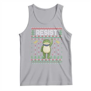 Resist Frog Tank Top Funny Portland Protest ICE Activist Meme 2025 TS14 Athletic Heather Print Your Wear