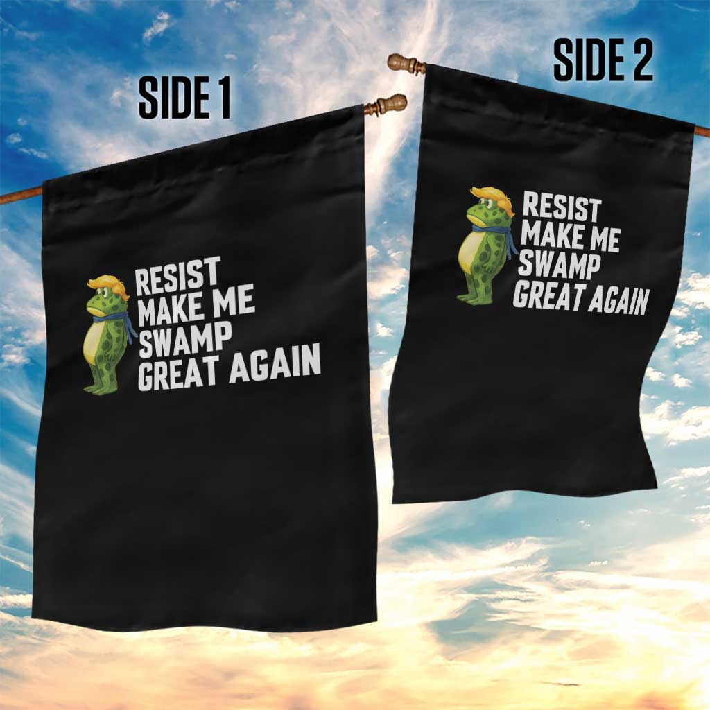 Resist Frog Garden Flag Funny Polittical 2025 Meme TS14 Print Your Wear