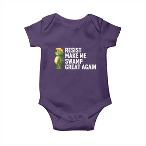 Resist Frog Baby Onesie Funny Polittical 2025 Meme TS14 Purple Print Your Wear
