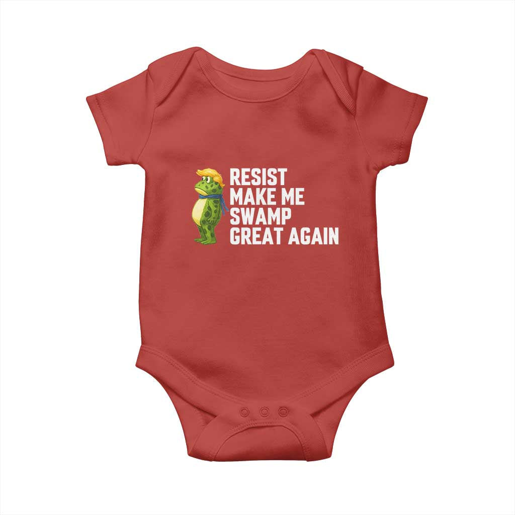 Resist Frog Baby Onesie Funny Polittical 2025 Meme TS14 Red Print Your Wear