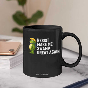 Resist Frog Coffee Mug Funny Polittical 2025 Meme TS14 Print Your Wear